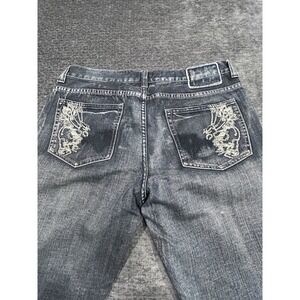 Helix Jeans Men 34x32 Boot Embroidered Pockets Blue Medium Wash 100% Cotton